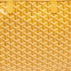 Goyard Yellow Goyardine Coated Canvas and Leather Saint Louis PM Tote