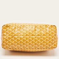 Goyard Yellow Goyardine Coated Canvas and Leather Saint Louis PM Tote