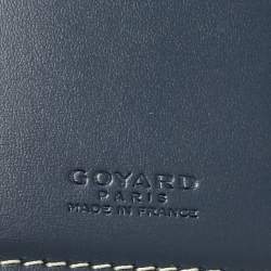 Goyard Blue Goyardine Coated Canvas Saint Pierre Bifold Card Holder