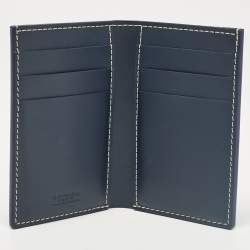 Goyard Blue Goyardine Coated Canvas Saint Pierre Bifold Card Holder