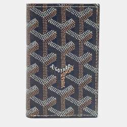 Goyard Blue Goyardine Coated Canvas Saint Pierre Bifold Card Holder