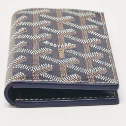Goyard Blue Goyardine Coated Canvas Saint Pierre Bifold Card Holder