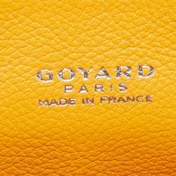 Pre Owned Goyard Tan/Black Goyardine Coated Canvas And Leather Mini Saigon Top Handle Bag