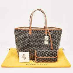 Goyard Brown Goyardine Coated Canvas and Leather Saint Louis PM Tote