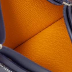 Goyard Navy Blue Goyardine Coated Canvas and Leather Saint Sulpice Card Case
