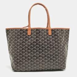 Goyard Brown Goyardine Coated Canvas and Leather Saint Louis PM Tote