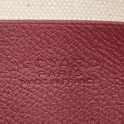 Pre Owned Goyard Burgundy Goyardine Coated Canvas and Leather Plumet Crossbody Bag