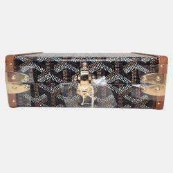 Goyard Minaudiere Goyardine Canvas Trunk Bag