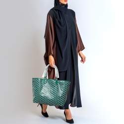 Goyard Green Goyardine Coated Canvas and Leather Saint Louis PM Tote