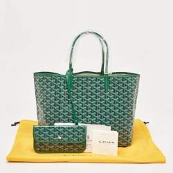 Goyard Green Goyardine Coated Canvas and Leather Saint Louis PM Tote