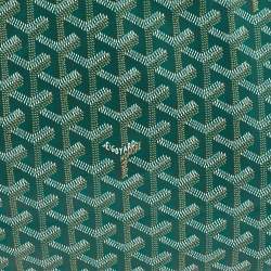 Goyard Green Goyardine Coated Canvas and Leather Saint Louis PM Tote