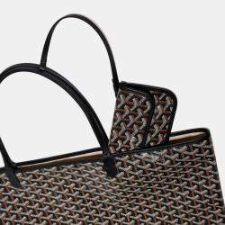 Goyard Black Goyardine Coated Canvas and Leather Saint Louis GM Tote Bag