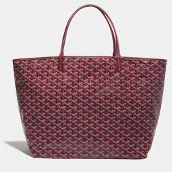 Goyard Burgundy Goyardine Coated Canvas and Leather Saint Louis GM Tote Bag