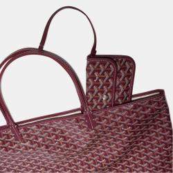 Goyard Burgundy Goyardine Coated Canvas and Leather Saint Louis GM Tote Bag