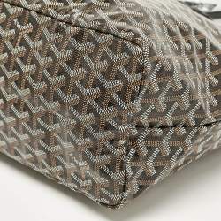 Goyard Black Goyardine Coated Canvas and Leather Saint Louis PM Tote