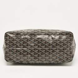 Goyard Black Goyardine Coated Canvas and Leather Saint Louis PM Tote