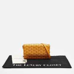 Goyard Yellow Goyardine Coated Canvas Varenne Continental Wallet