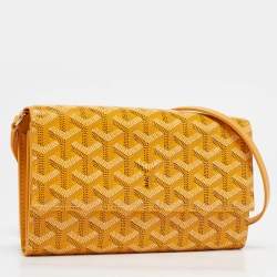 Goyard Yellow Goyardine Coated Canvas Varenne Continental Wallet