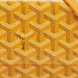 Goyard Yellow Goyardine Coated Canvas Varenne Continental Wallet