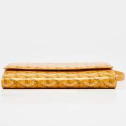 Goyard Yellow Goyardine Coated Canvas Varenne Continental Wallet
