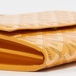 Goyard Yellow Goyardine Coated Canvas Varenne Continental Wallet