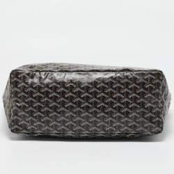 Pre Owned Goyard Brown Goyardine Coated Canvas and Leather Saint Louis PM Tote