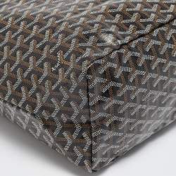 Pre Owned Goyard Brown Goyardine Coated Canvas and Leather Saint Louis PM Tote