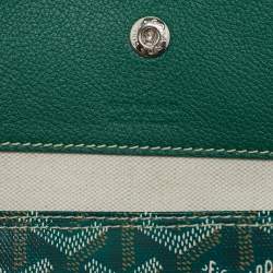 Goyard Green Goyardine Coated Canvas and Leather Saint Louis PM Tote