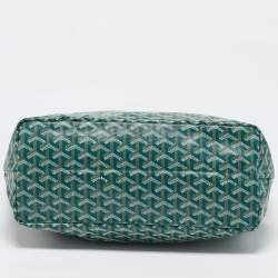 Goyard Green Goyardine Coated Canvas and Leather Saint Louis PM Tote