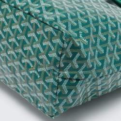 Goyard Green Goyardine Coated Canvas and Leather Saint Louis PM Tote