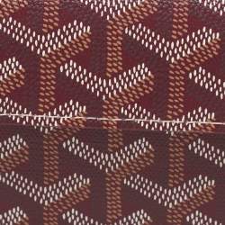 Goyard Burgundy Goyardine Coated Canvas Marigny Wallet