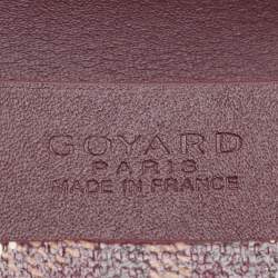 Goyard Burgundy Goyardine Coated Canvas Marigny Wallet