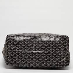 Goyard Black Goyardine Coated Canvas and Leather Saint Louis GM Tote