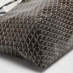 Goyard Black Goyardine Coated Canvas and Leather Saint Louis GM Tote