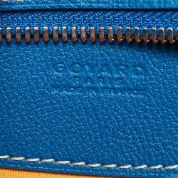 Goyard Blue Goyardine Coated Canvas and Leather Hirondelle Shoulder Bag
