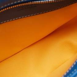 Goyard Blue Goyardine Coated Canvas and Leather Hirondelle Shoulder Bag