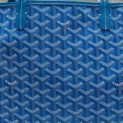 مملوكة مسبقًا Goyard Blue Goyardine Coated Canvas and Leather Saint Louis PM Tote