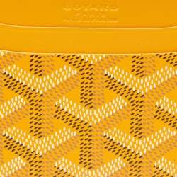 Goyard Yellow Goyardine Coated Canvas and Leather Saint Sulpice Card Holder