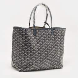 Goyard Blue Goyardine Coated Canvas and Leather Saint Louis PM Tote