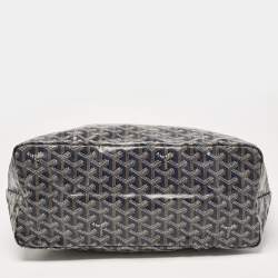 Goyard Blue Goyardine Coated Canvas and Leather Saint Louis PM Tote