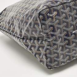 Goyard Blue Goyardine Coated Canvas and Leather Saint Louis PM Tote