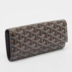 Goyard Black Goyardine Coated Canvas Varenne Continental Wallet