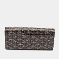 Goyard Black Goyardine Coated Canvas Varenne Continental Wallet