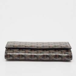 Goyard Black Goyardine Coated Canvas Varenne Continental Wallet