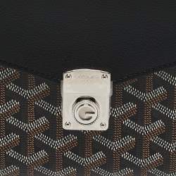Goyard Black Goyardine Coated Canvas and Leather Chypre Wallet