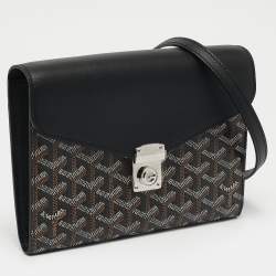 Goyard Black Goyardine Coated Canvas and Leather Chypre Wallet