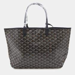 Goyard Black Coated Canvas Leather Saint Louis PM Shoulder Bag