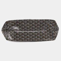 Goyard Black Coated Canvas Leather Saint Louis PM Shoulder Bag