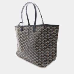 Goyard Black Coated Canvas Leather Saint Louis PM Shoulder Bag