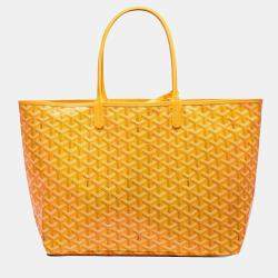 Goyard Yellow Goyardine Coated Canvas and Leather Saint Louis PM Tote Bag